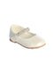 Ivory Baby Girls Matte Shoe with Braided Rhinestone Strap
