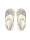 White Baby Girls Glitter Butterfly Shoe with Velcro Strap