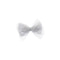 Gray Shimmery Mesh Bow Hair Clip