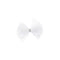 White Shimmery Mesh Bow Hair Clip