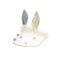 Ivory Pom Pom Rabbit Ear Visor