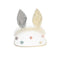 Ivory Pom Pom Rabbit Ear Visor