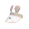 Gray Plush Bunny Ear Visor