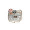 SILVER METALLIC MINI PURSE WITH FLOWERS