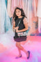 Tweed Cross Body Tote Bag