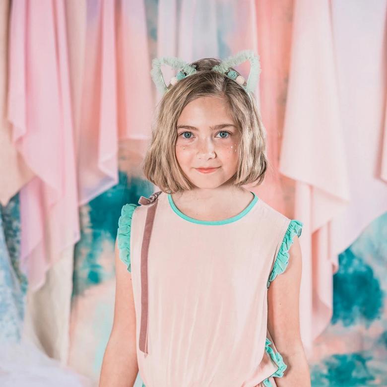 Aqua Cat Ear Headband