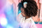 Blush Star Tulle Hair Clip