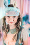 Blush Pom Pom Rabbit Ear Visor