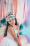 Gray Plush Bunny Ear Visor