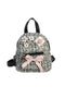 PINK TWEED BACKPACK WITH FLOWERS