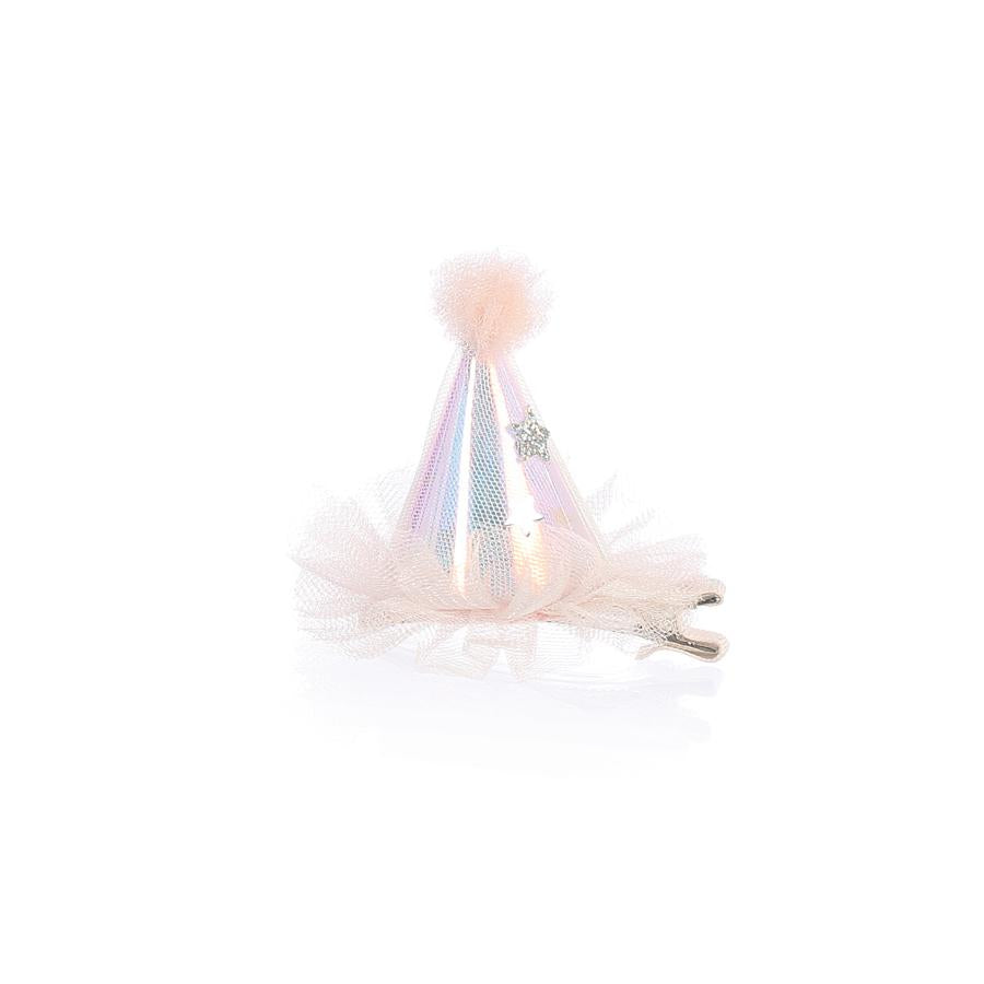 The Perfect Starry Tulle Party Hat with Hair Pin