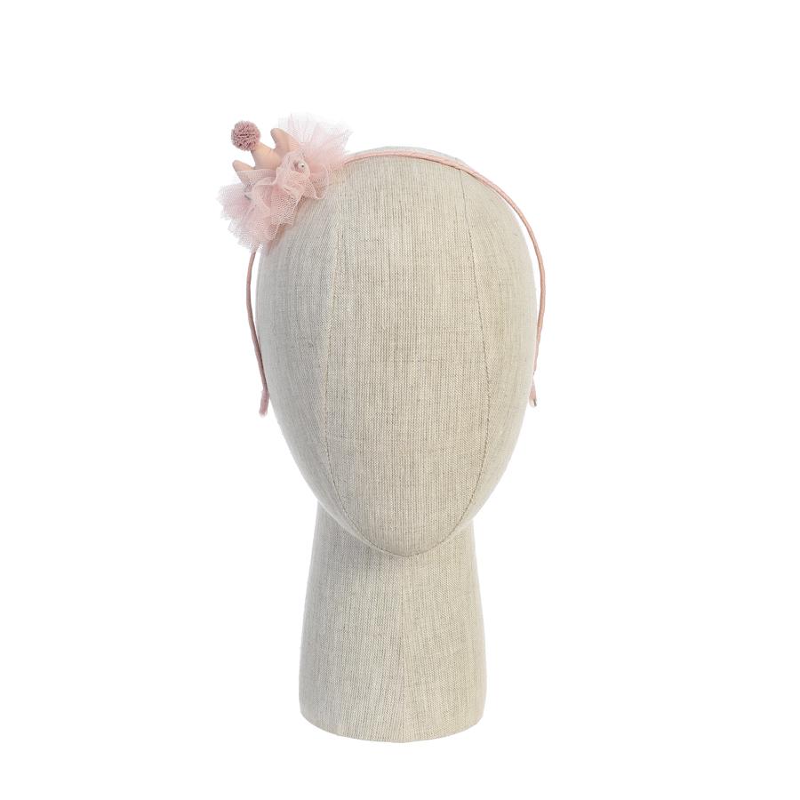 Pink Plush Princess CrownHeadband