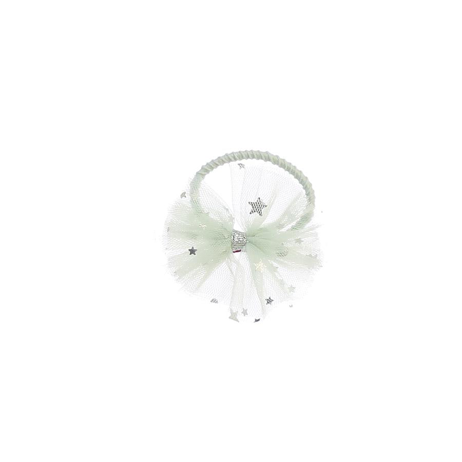 Aqua Star Layered Tulle Elastic Hair Tie