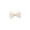 Ivory Shimmery Mesh Bow Hair Clip