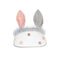 Gray Pom Pom Rabbit Ear Visor