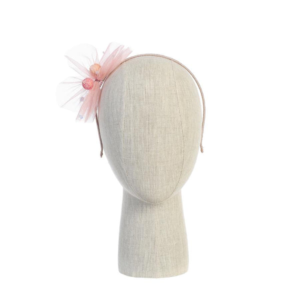 Pink Sequin Pom Pom Hairband