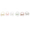 White Star Layered Tulle Elastic Hair Tie