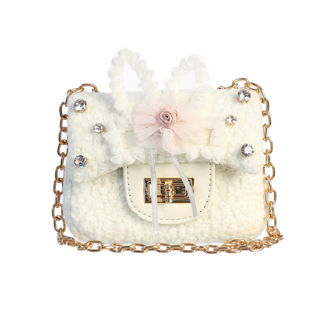 Fluffy Purse with Bunny Ears